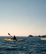 Exploring with kayaks