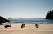 Kayaks on the Beach